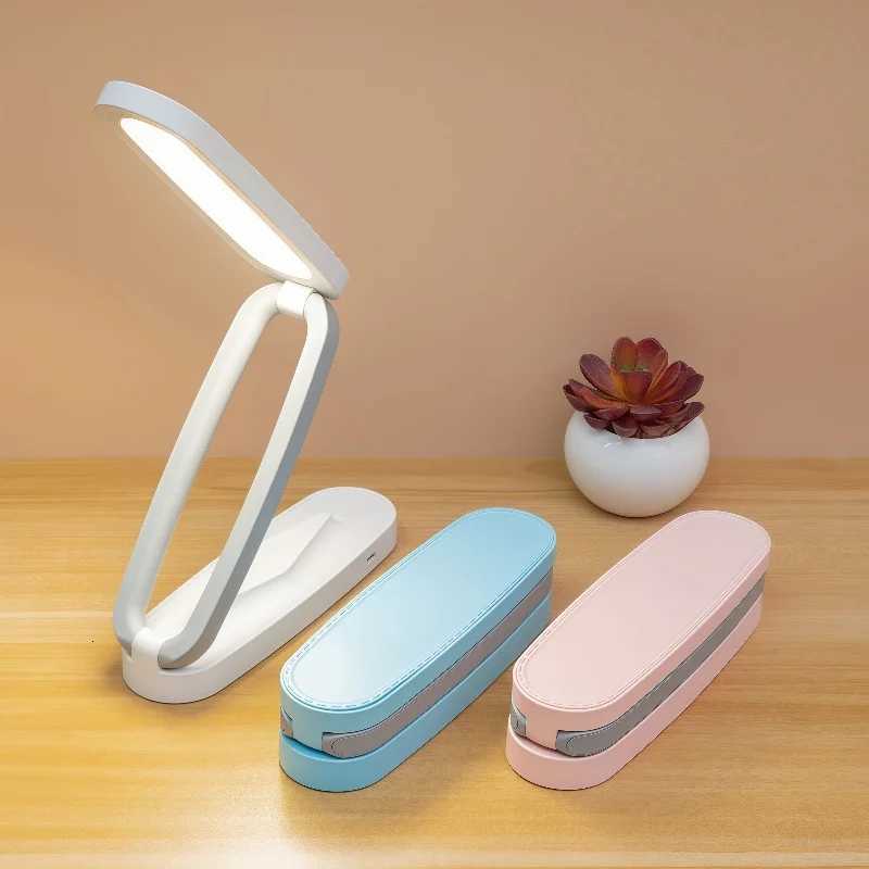 Eye Protection LED Folding Desk Lamp 3-Level Dimming Lighting Table Lamps Reading Bedside Living Bedroom Charging Night Light M251120