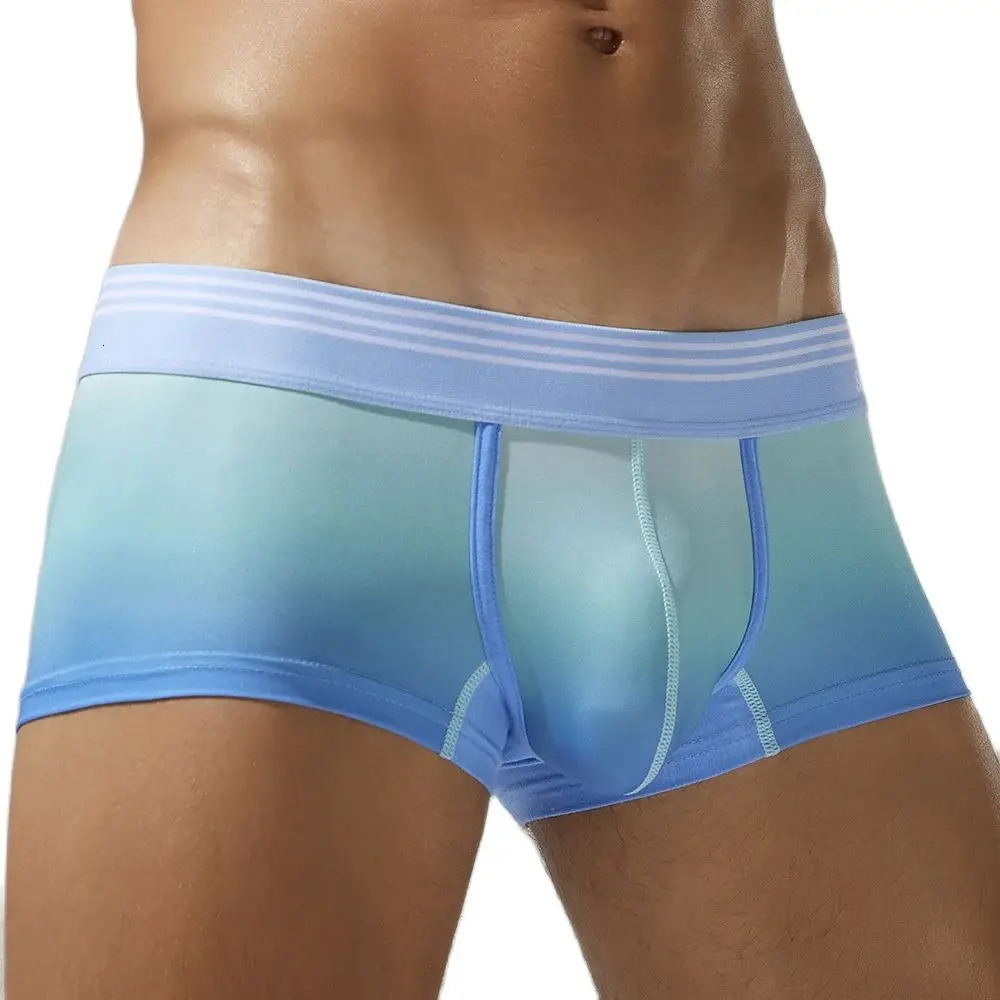 Mens gradient boxing underwear soft breathable comfortable luggage mens 250417