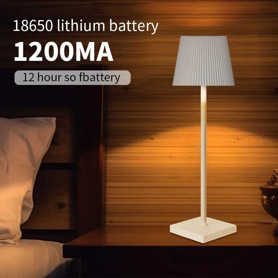 Rechargeable LED Desk Lamp Touch Switch 3 Colors Dimming For Bar Restaurant Study Club Dinner Ambiance Decor Table Lighting M251120
