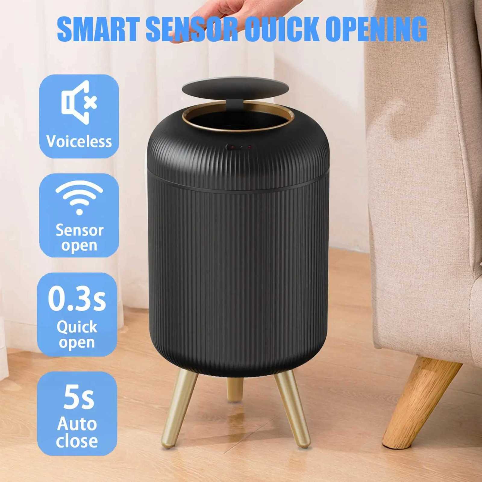 2025 New Smart Dustbin with Lid Automatic Sensor Kitchen Trash Bin Electric Garbage Bin for Kitchen/Bedroom/Living Room/Office C251120
