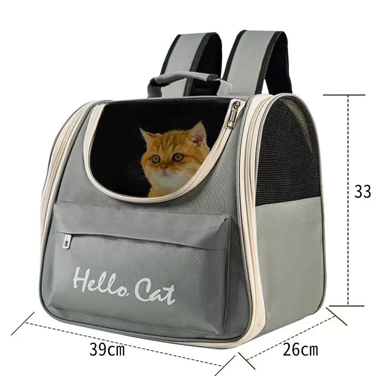 Folding Cat Backpack for Travel, Hiking, and Everyday Use - Double Shoulder Pet Carrier Bag Free shipping