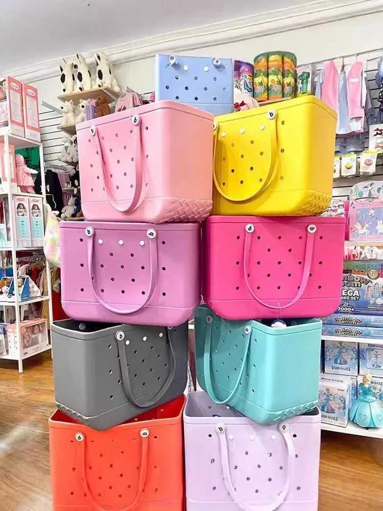 Beach Eva Bogg bag waterproof travel handbag womens washable handbag sports beach market swimming pool handbag w250420