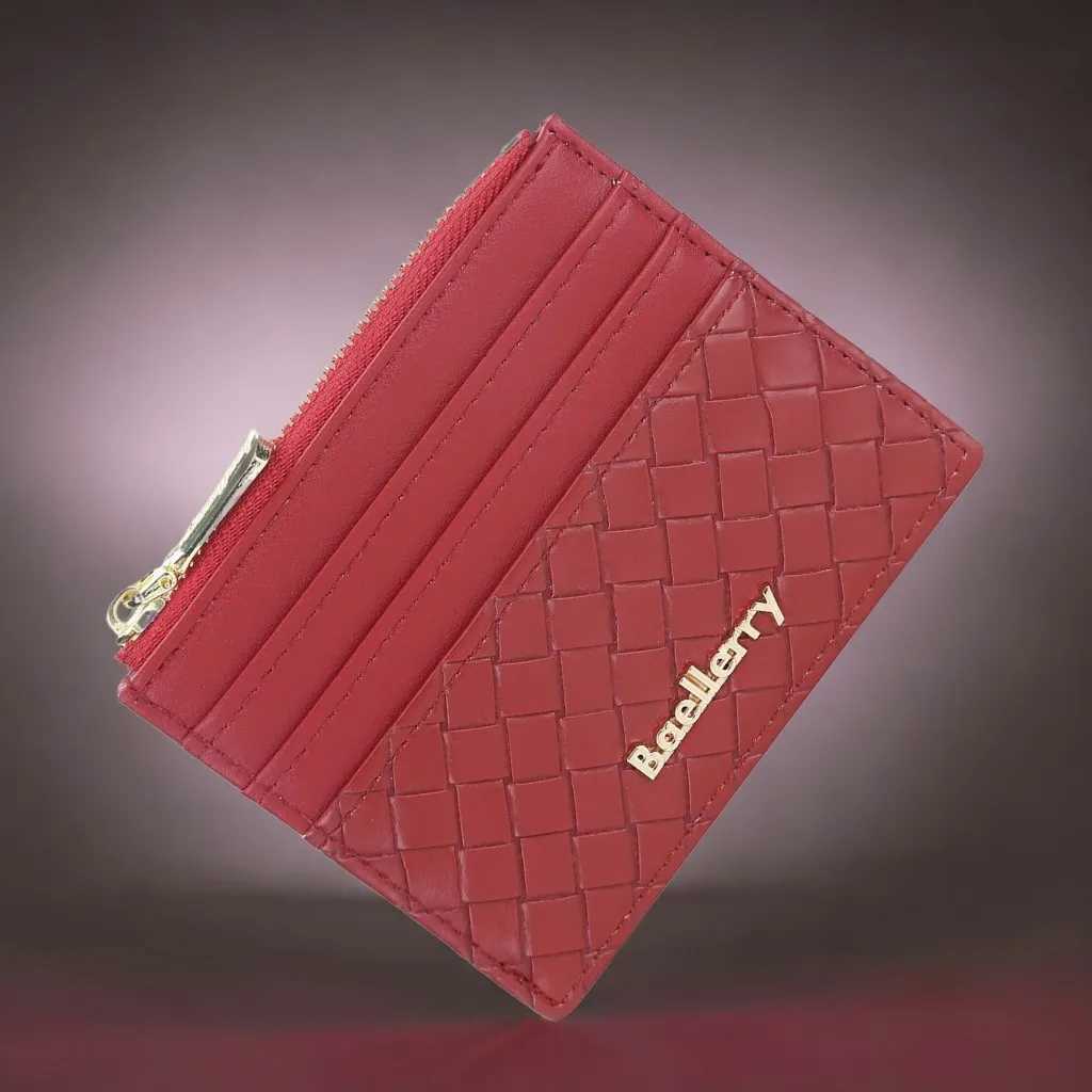 Slim Multi-Functional Wallet Womens - Baellerry PU Leather 8-Slot Card Case Cash PocketW251120