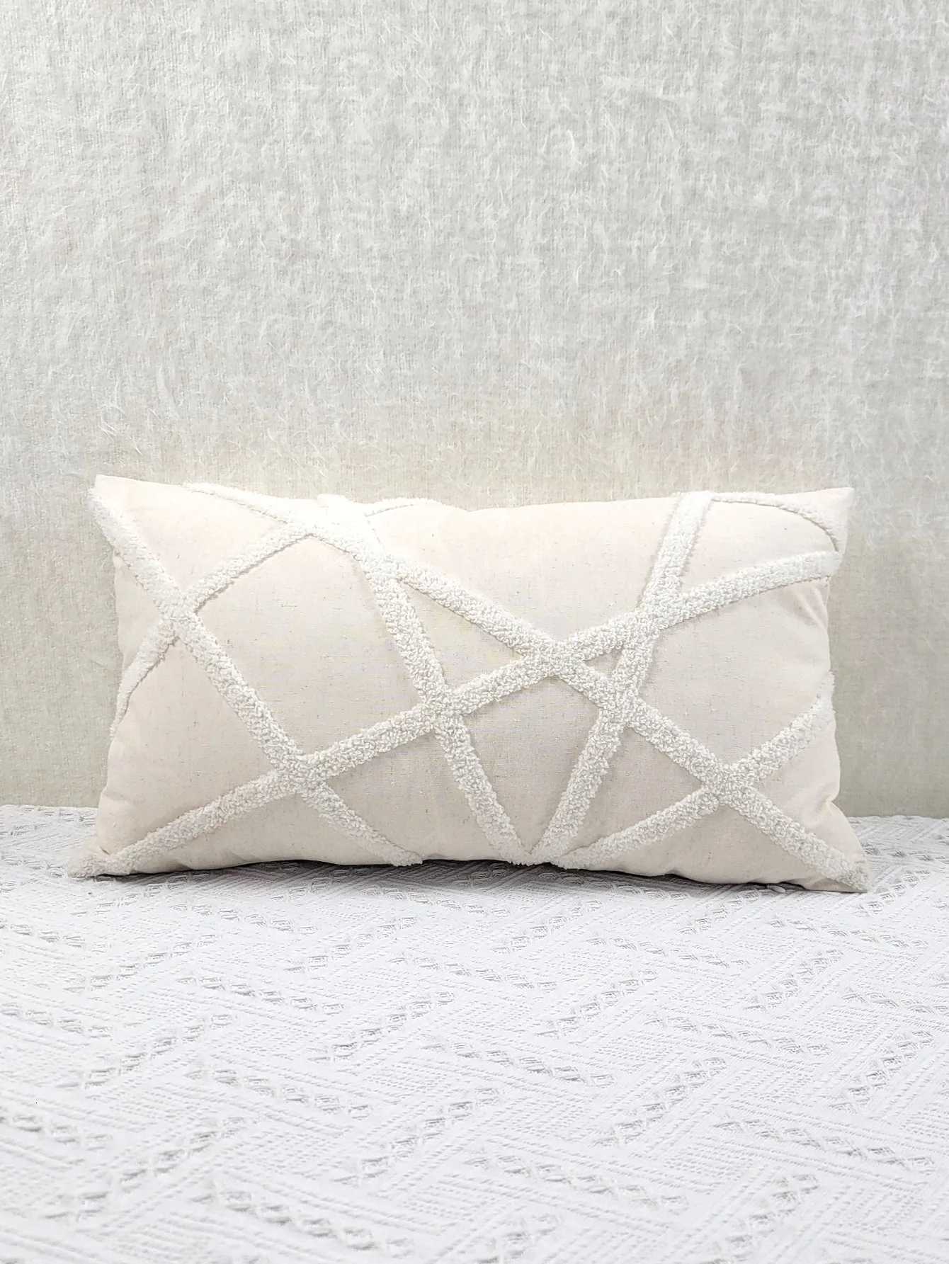 Pillow Case 1pc Geometric Pattern Tufted Cushion Cover Without Filler Modern Throw Cover For Living Room Couch Sofa Home Decor C251120