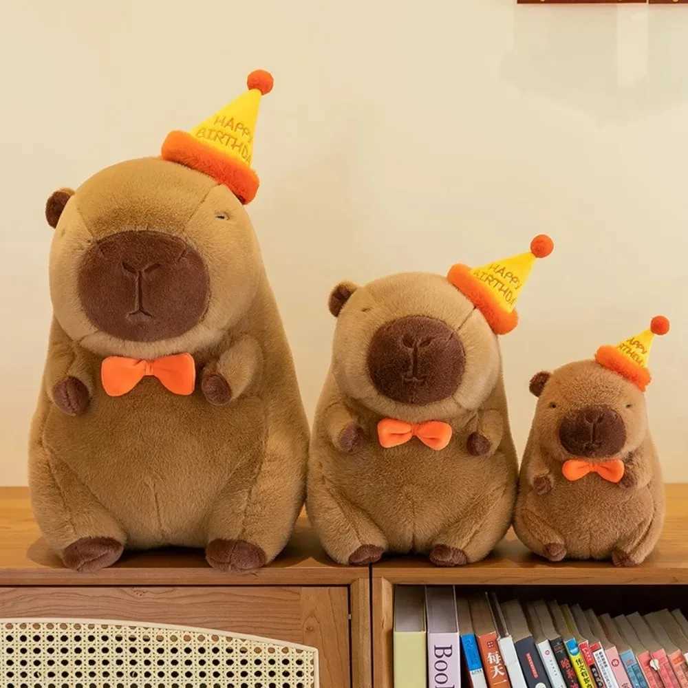 Capybara Plush Doll Cute Capibara Anime Fluffty Toy Kawaii Plushie Happy Birthday Doll Gift for Girl Friend Soft Stuffed Animals G251120