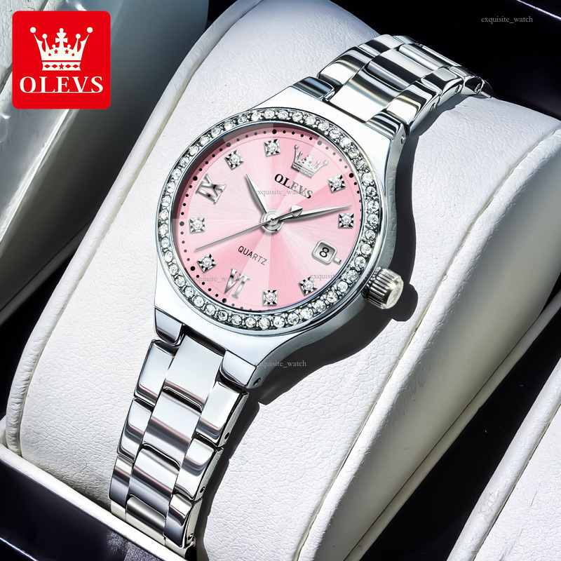 OLEVS Designer Ladies' Gemstone Waterproof Luminous Compact Fashionable Quartz Watches Women's Watches Luxury Watches Free Delivery And Whol