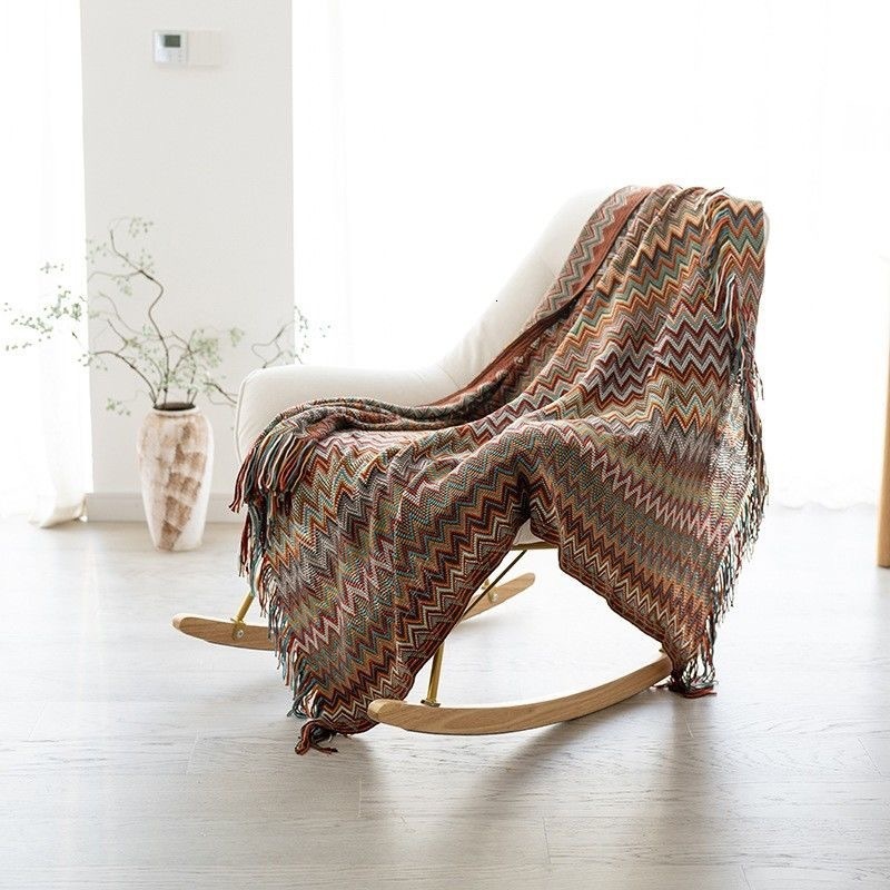 Nordic high-end nap blanket decorative blanket knitted blanket office bohemian blanket sofa blanket sofa cover blanket 220613
