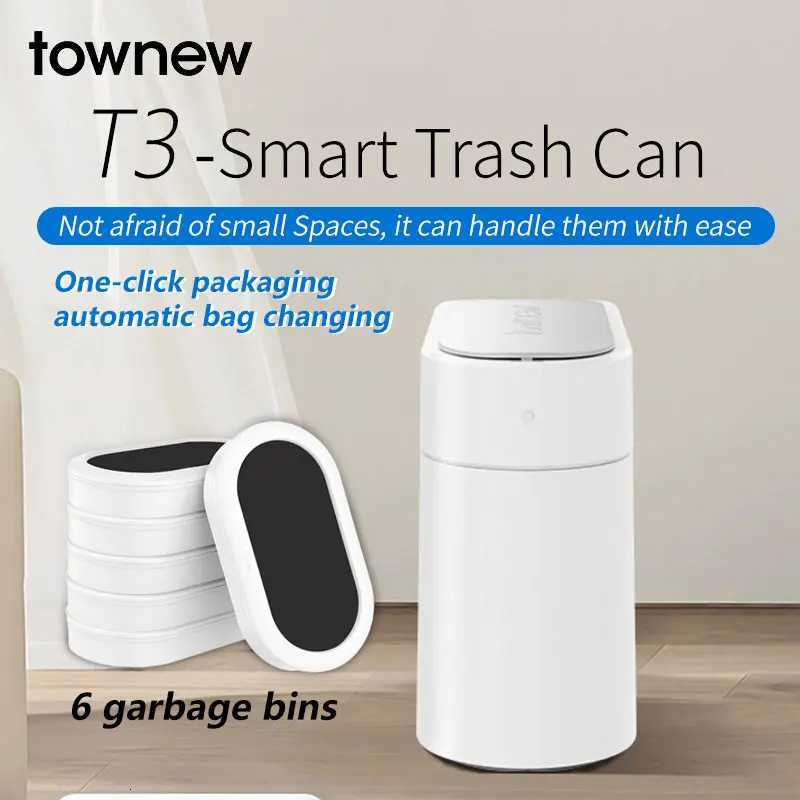 Townew T3 smart trash can automatically opens and closes one-click packaging long battery life and large capacity C251120