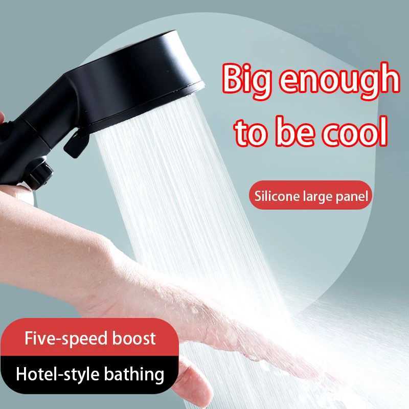 5-Speed High-Pressure Shower Head Water Temperature Turbocharged Shower Head Intelligent With LED Smart temperature Display NewM251120