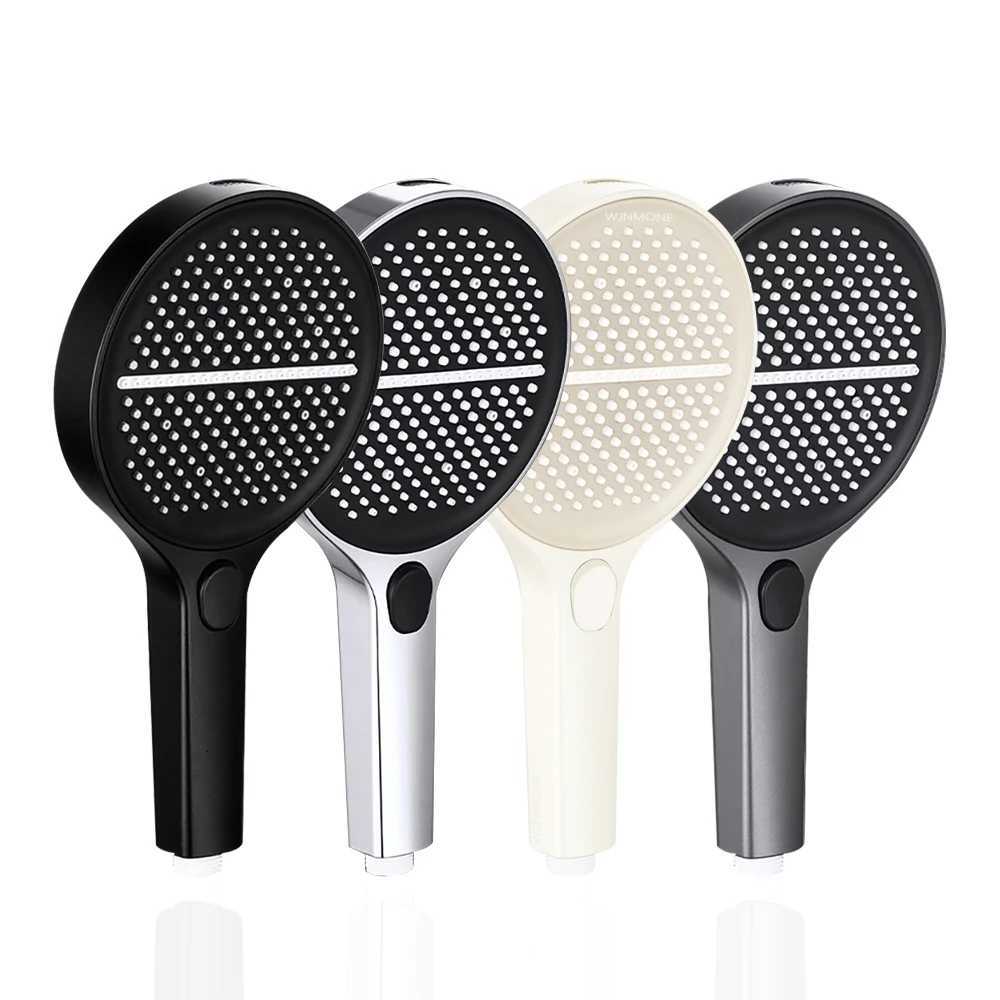 224 Holes High-pressure Rainfall Handheld Shower Head 4 Mode Large Panel Large Flow Bath Rain Shower Bathroom Faucet AccessoriesM251120