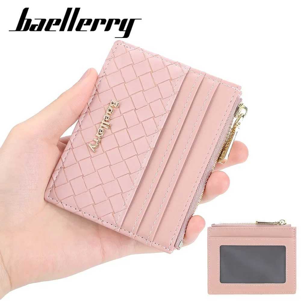 Slim Multi-Functional Wallet Womens - Baellerry PU Leather 8-Slot Card Case Cash PocketW251120