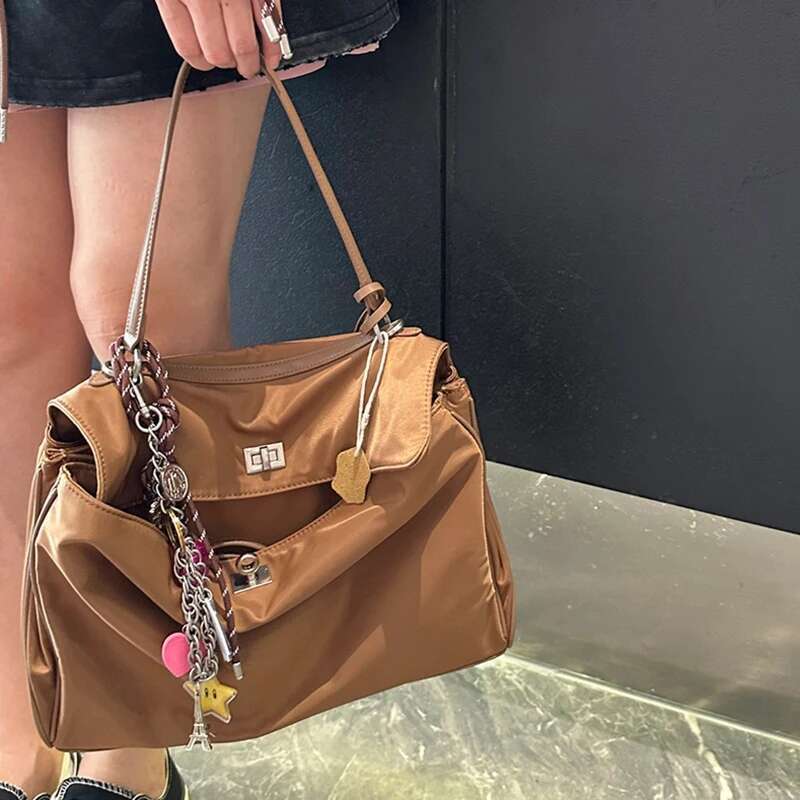 2025 Brand Rodeo Handbags Spring Summer Nylon Shoulder Bags Fashion Sier Buckle Totes Women Underarm Bag
