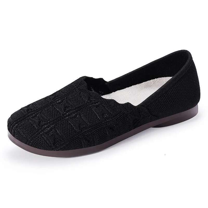 Women Mesh Hollow-out Lightweight Casual Shoe Summer Breathable Loafers Comfort Non-skid Mom Shoes Round Toe Slip on Flats2