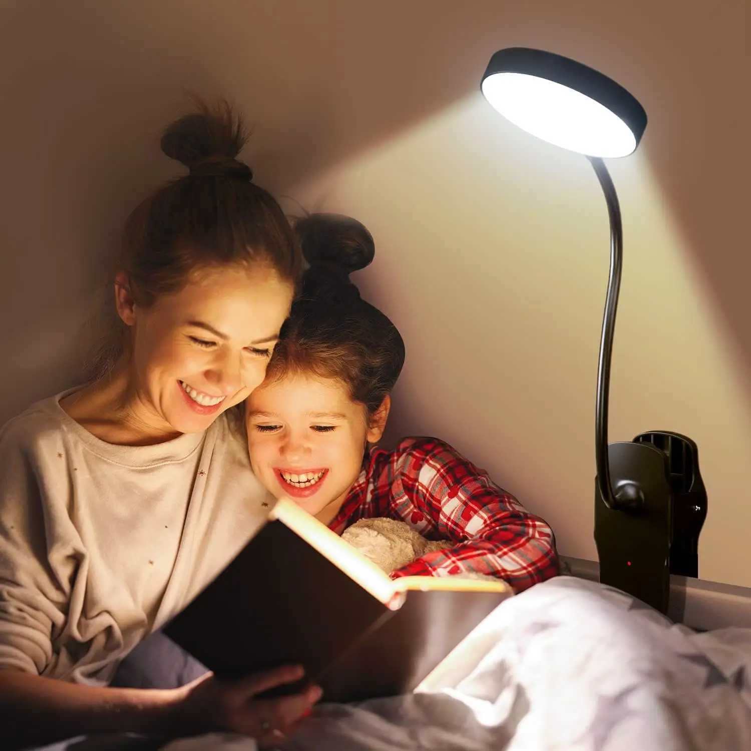Led Table Lamp USB Rechargeable Night Light With Clamp Touch 3 Modes Dimming Eye Protection Light For Study Stand Reading Lamp M251120