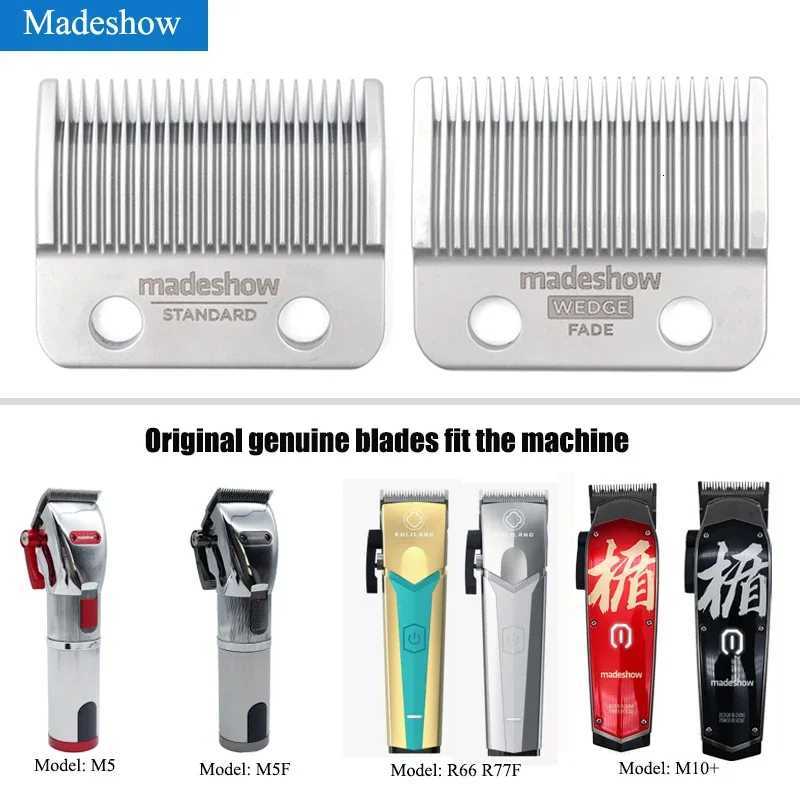 Madeshow M5F M10 R66 Wedge Fade Blades Stainless Steel Hair Clipper Ultra Thin Blade Trimmer Replacement Original Cutter HeadT251120