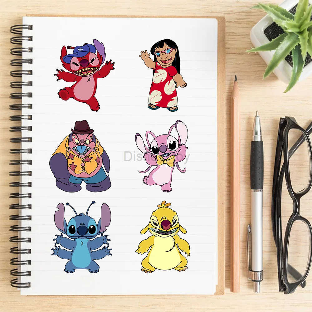 Disney sticker 8 Disney stickers cartoon puzzle stickers cute childrens facial DIY toys fun assembly puzzle children boys and girls Y2504020