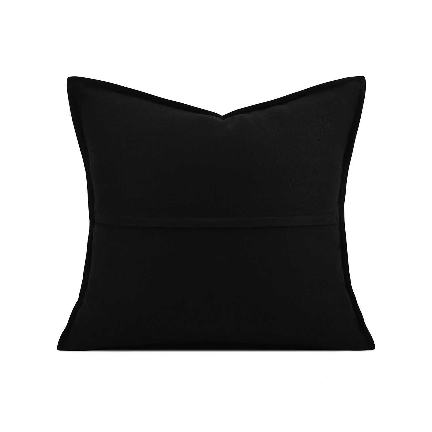 Pillow Case Luxury Villa Model Room Imported Velvet Black Coffee Gold Sofa Living Room Bedhead Square Cushion C251120