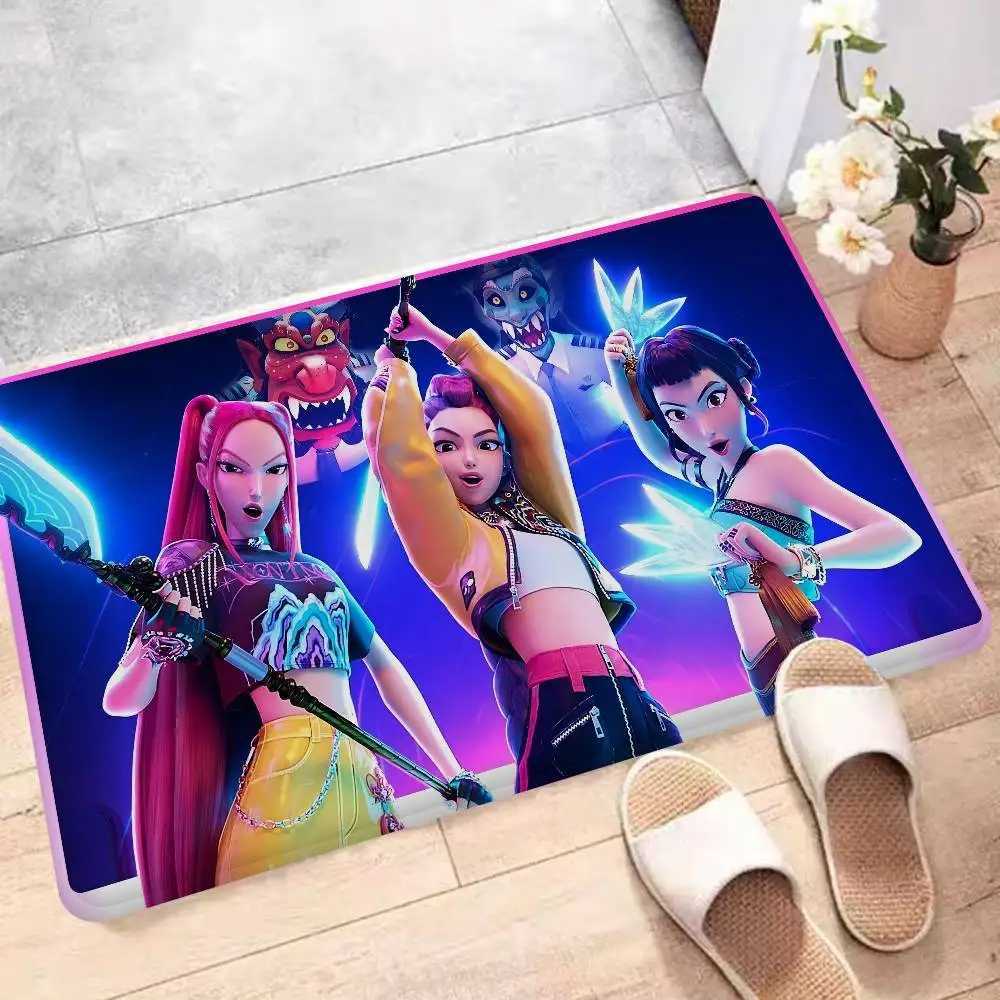 KPop D-Demon H-Hunters Room Mats Anti-slip Absorb Water Long Strip Cushion luxury Bedroon Mat Household CarpetsM251120