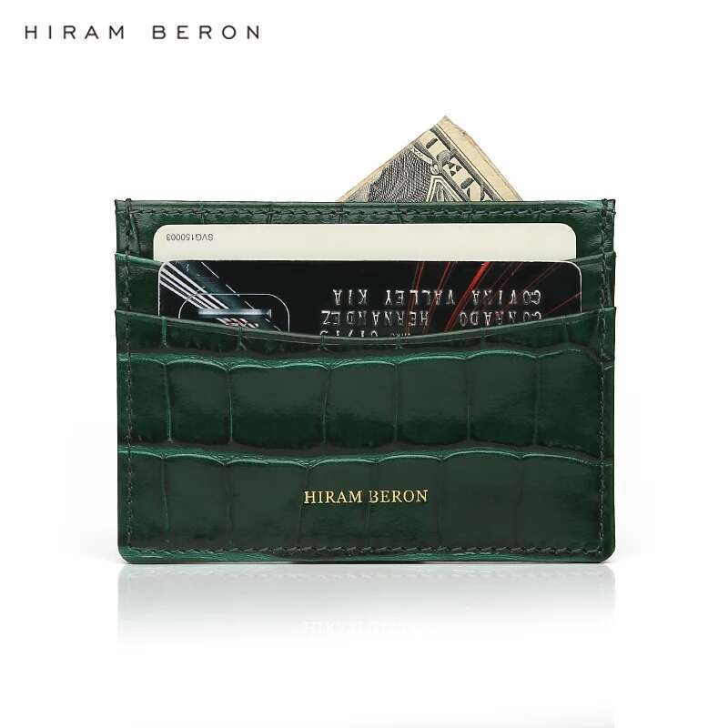 Designer Bag Custom Name Monogram Genuine Leather Men Wallet Card Holder Crocodile Pattern Gift for Girlfriend Boyfriend Friend Her