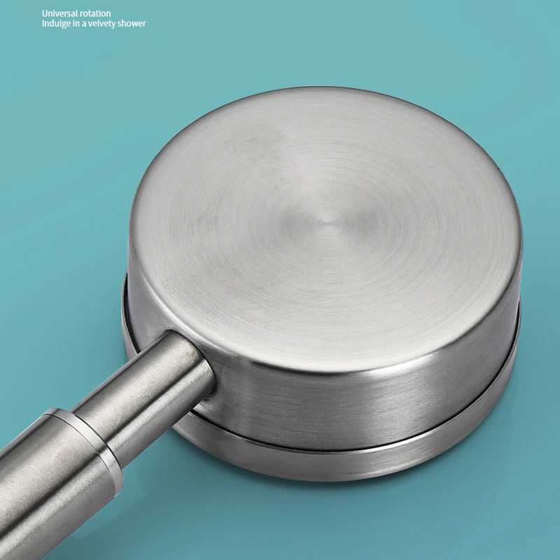 Supercharged Rainfall Showerhea d304 Stainless Steel Bathroom Handheld Shower Head High Pressure Water Saving Sprayer NozzleM251120