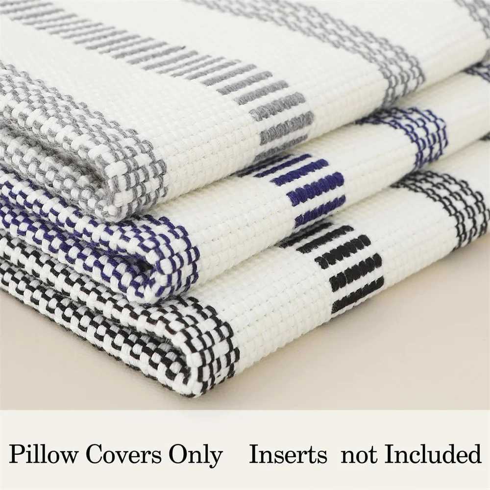 Pillow Case Kitinjoy Cotton Cover 45x45cm Striped Cushion Cover Decor case For Sofa Car Home Luxury Throw Case 50x50 C251120