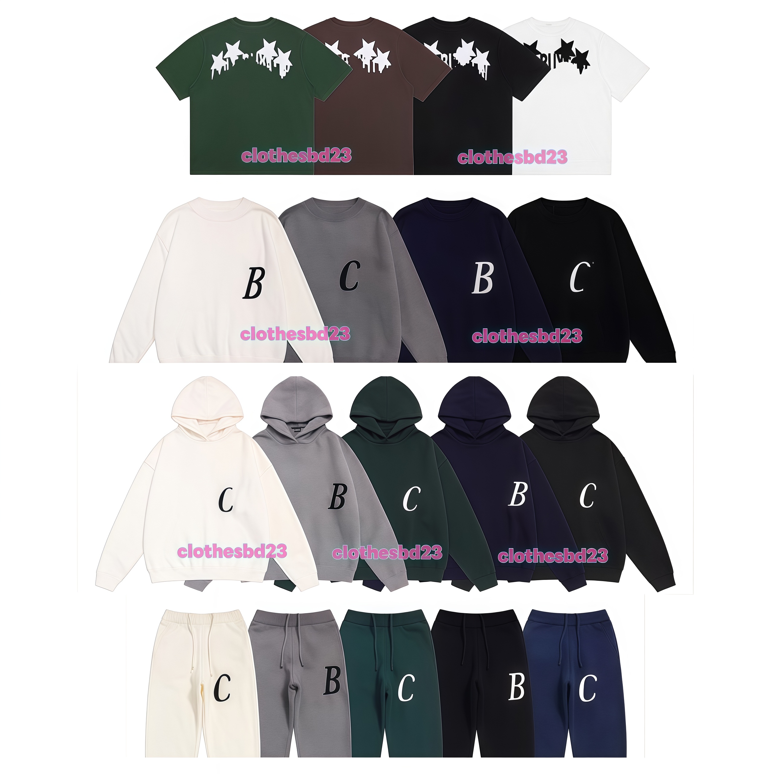 designer sweater tracksuit Men and Women T-Shirts tops Shorts Colesweater tracksuit Summer Letter Graffiti Black White Navy Fashion Trendy US Size S-XL