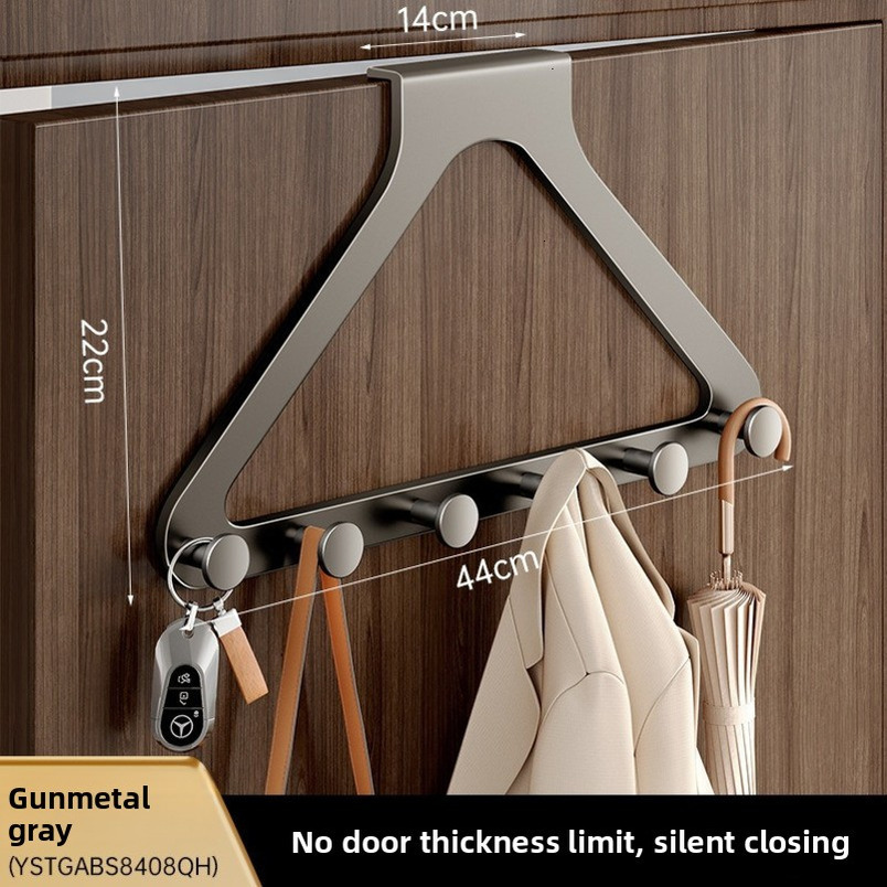 Over-the-Door Hook No-Drill Bedroom Back Storage Rack Magic Door Clothes Hanger