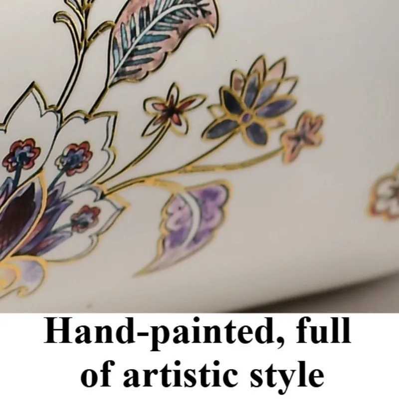 Vintage Ceramic Tissue Boxes Elegant Morden Nordic Tissue Boxes Luxury Hand Painting Design Napkin Cases Kitchen Decorations C251120