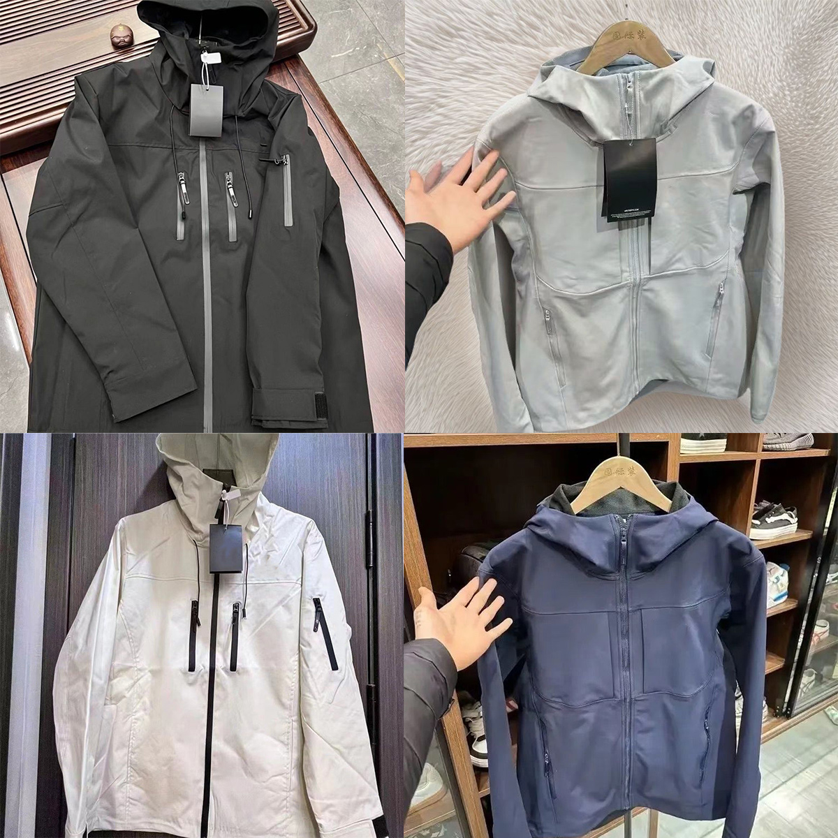 Designer Jackets Men's Shell Jackets Women's All-Around Mountain Apparel Light, packable, versatile shell with hybrid construction Durable,Men's Clothing