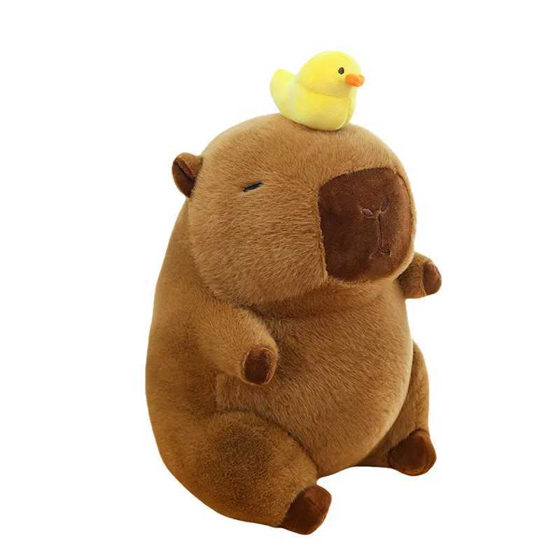 Capybara Plush Toy Set Mommy with 4 Little Capibaras Capibala Plushie Dolls Stuffed Animal Pillow Turtle Backpack Car Decor G251120