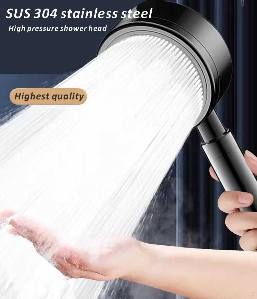 SUS 304 Stainless Steel Bathroom Handheld Shower Head High Pressure Water Saving Sprayer Nozzle Supercharged Rainfall ShowerheadM251120