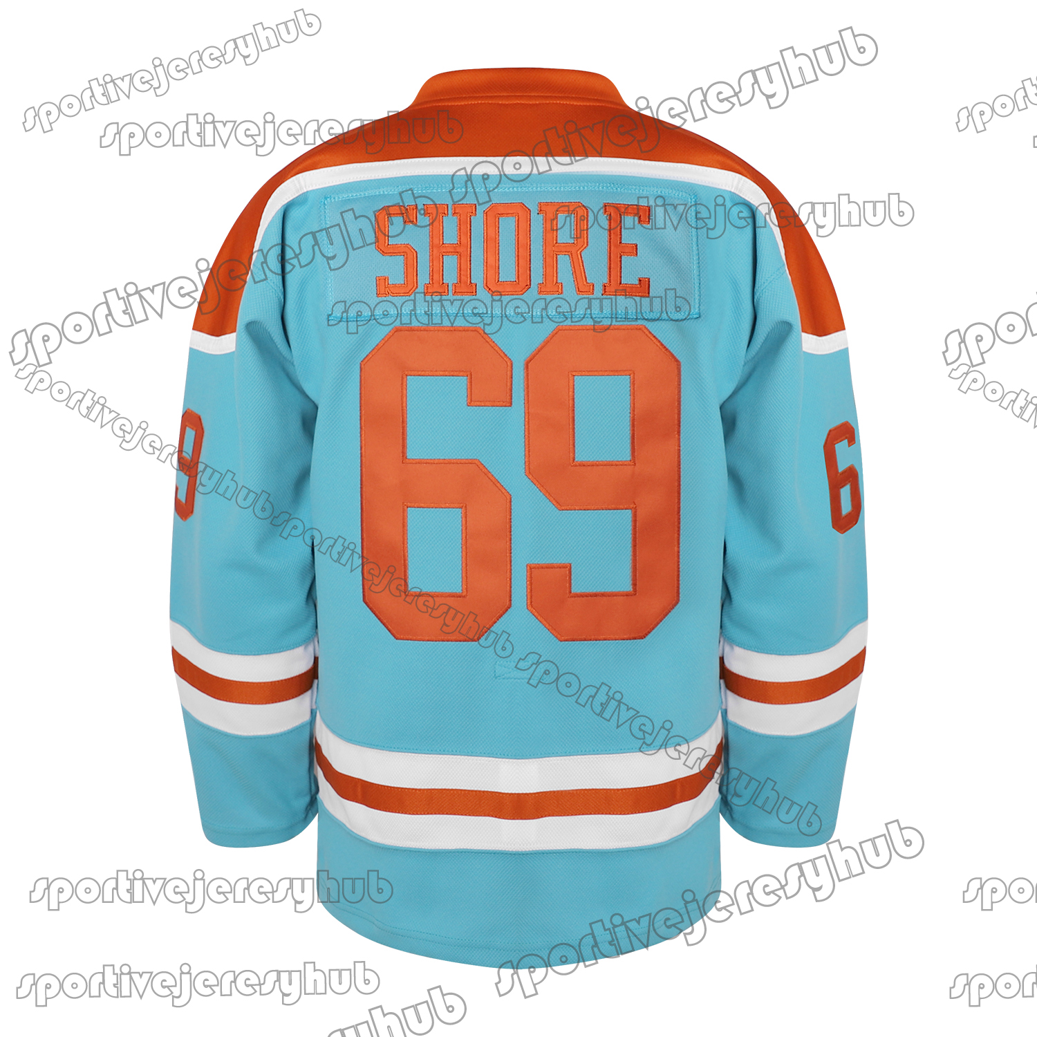 Shoresy Shore 69 Sudbury Blueberry Hockey Jersey Blue White Black Red Colors Sweater Relaxed Fit Double-Reinforced Stitching Fan Collection Casual Wea