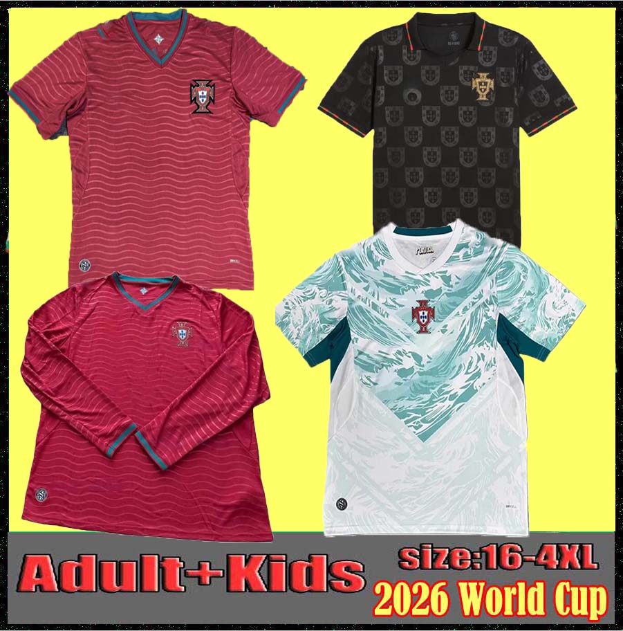 Portuguesa 2026 2027 Tracksuits Portugal soccer jersey RONALDO FERNANDES DIOGO J. DANILO Portugals 25 26 Joao Felix Portuguese BERNARDO Football shirt MEN KIDS