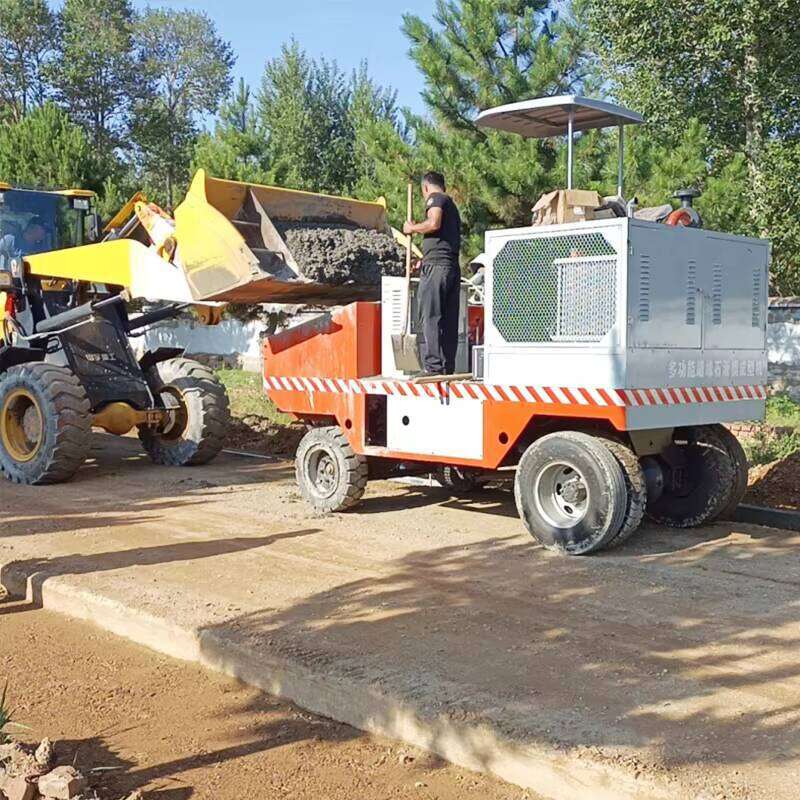 High-Capacity Concrete Curb Paver Machine With Large Material Hopper Fast Production Speed for Industrial Zone Roads