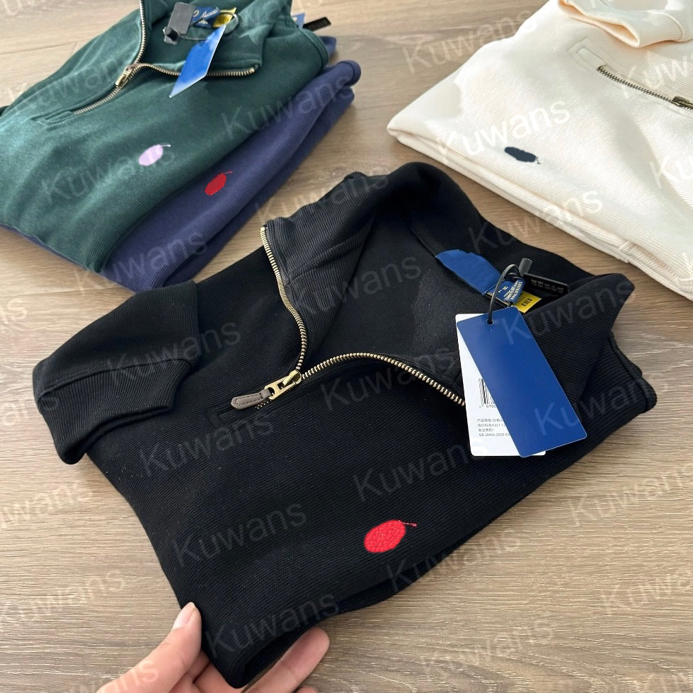 Designer Polo Quarter Zip Mens Top Quailty 1/4 Zip Pullover Mens Sweater Outfit Knit Sweaters Sweatshirt Business Work Clothes Luxury Horser Jacket