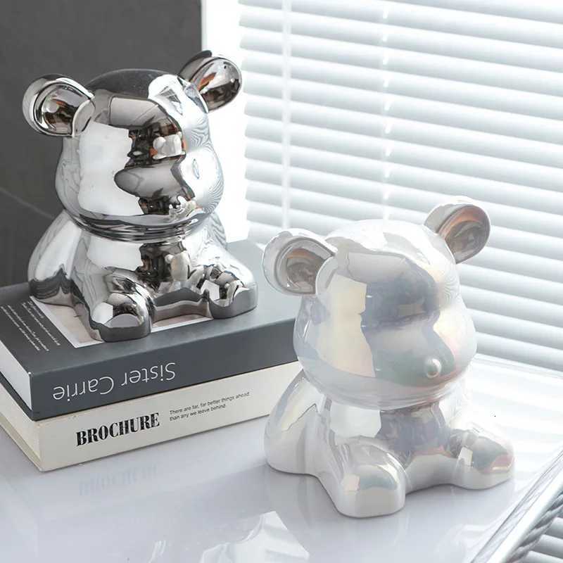 Ceramic Violence Bear Tissue Box Holder Light Luxury Home Table Tissue Box Bedroom Room Creative Organizer Kawaii Case C251120