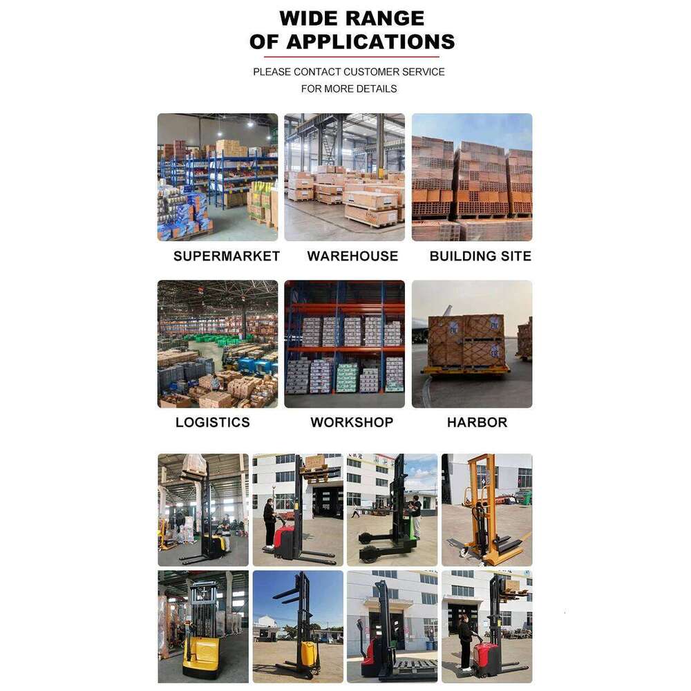 2025 New Generation Electric Stacker CE Certified 1 Ton Stacker Lift 5 Meter Electric Stacker