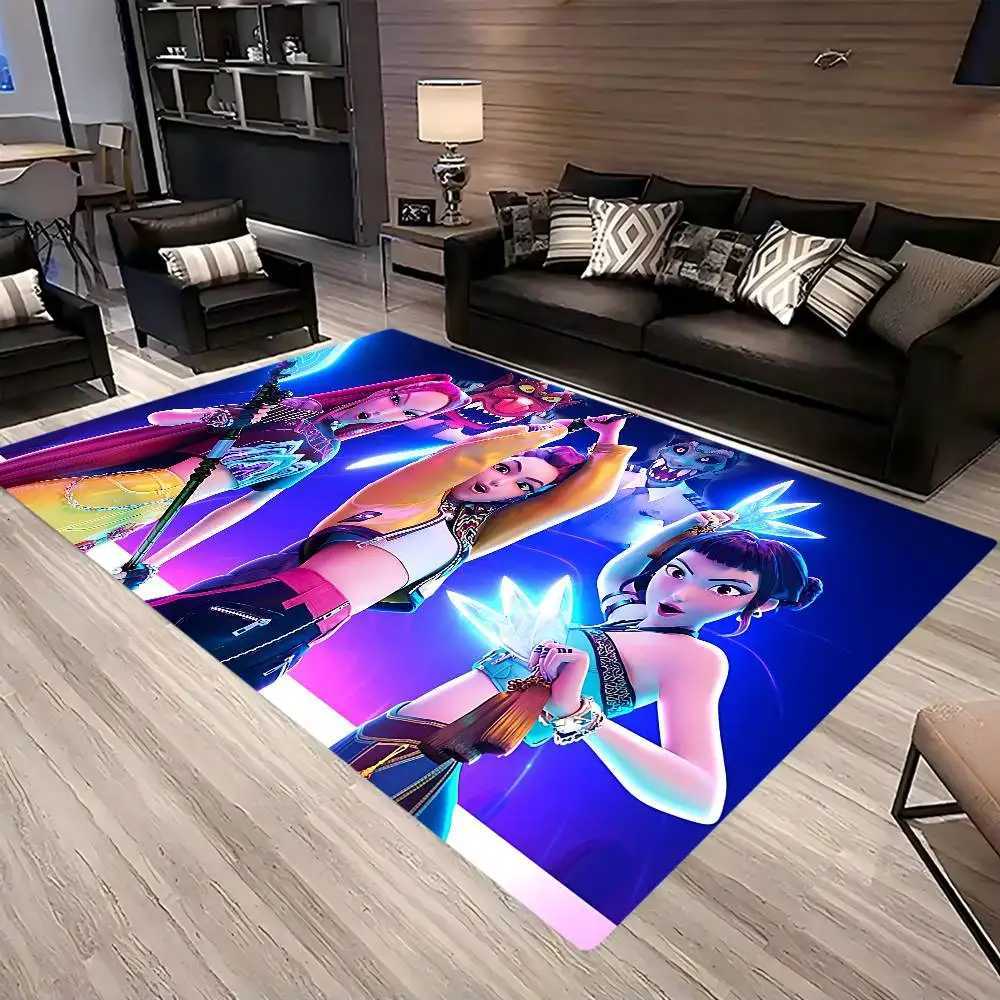 Kpop Demon Anmie H-Hunters Floor Carpet Nordic Style Home Doormat luxury Bathroom-Toilet Mats Bedroom Bedside MatsM251120