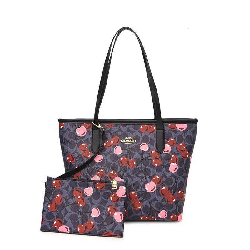 Designer handbag 2025 Cherry Monogram Vintage Crossbody Shoulder Purse for Women Spacious Canvas Shopper Bag Y251120