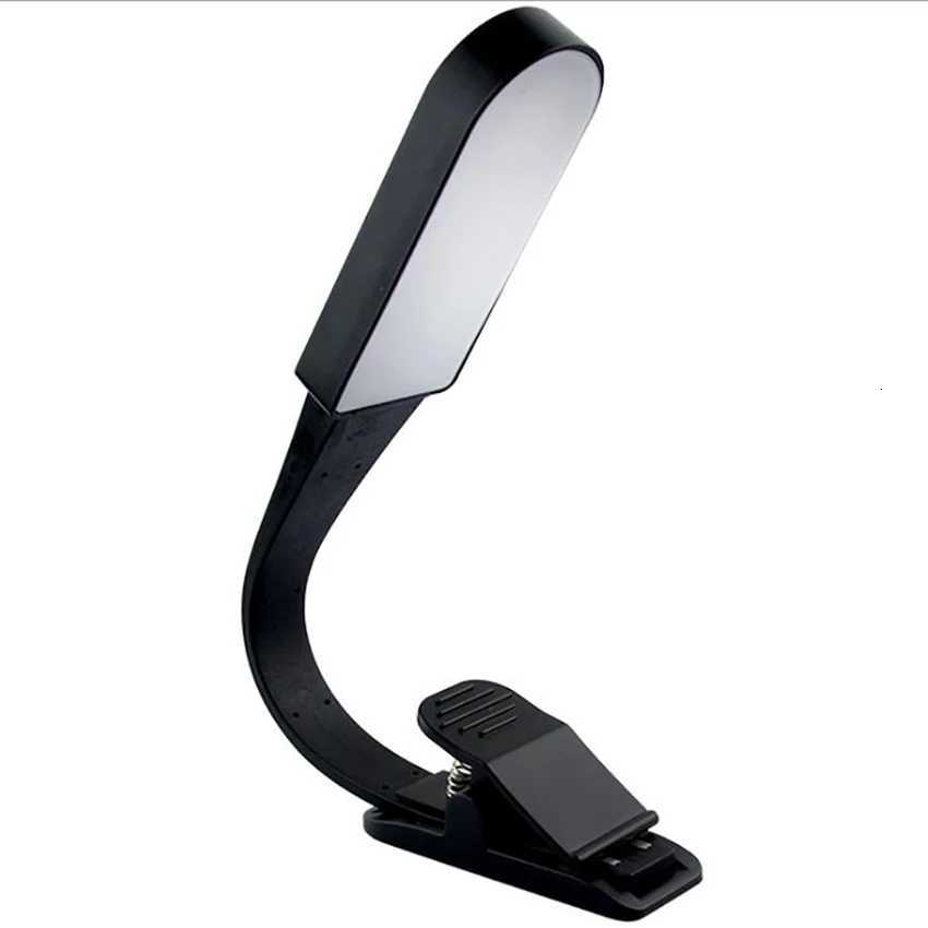 Book Lights With Clip USB Eye Protection Reading Lamps Touch Dimming LED Lamp 360 Degree Bending Bedroom Bedside Night Light M251120