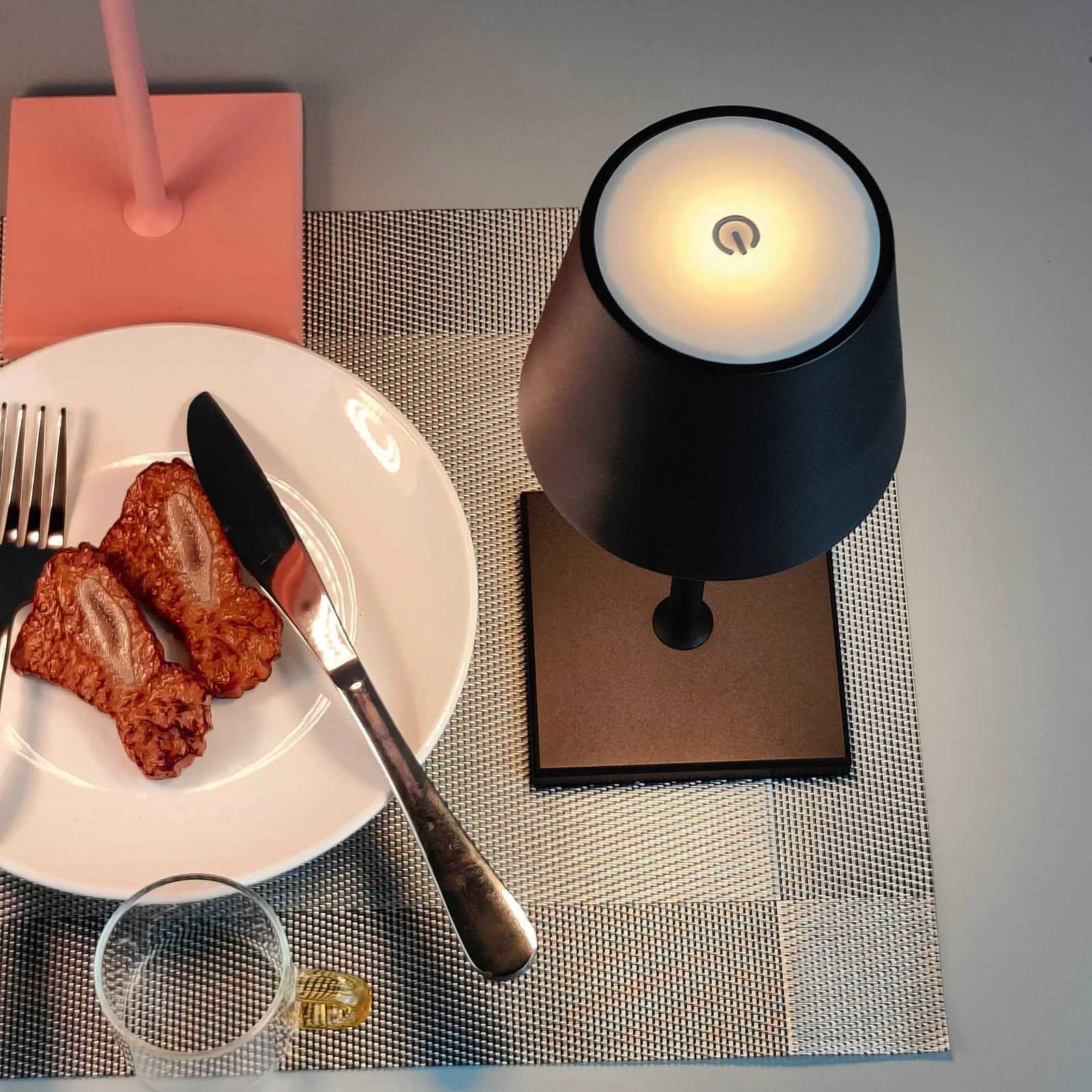 5200mAh Battery IP54 Waterproof Wireless Pro Mini Table Lamp Light With Touch Dimmable For Restaurant Dinning Room M251120