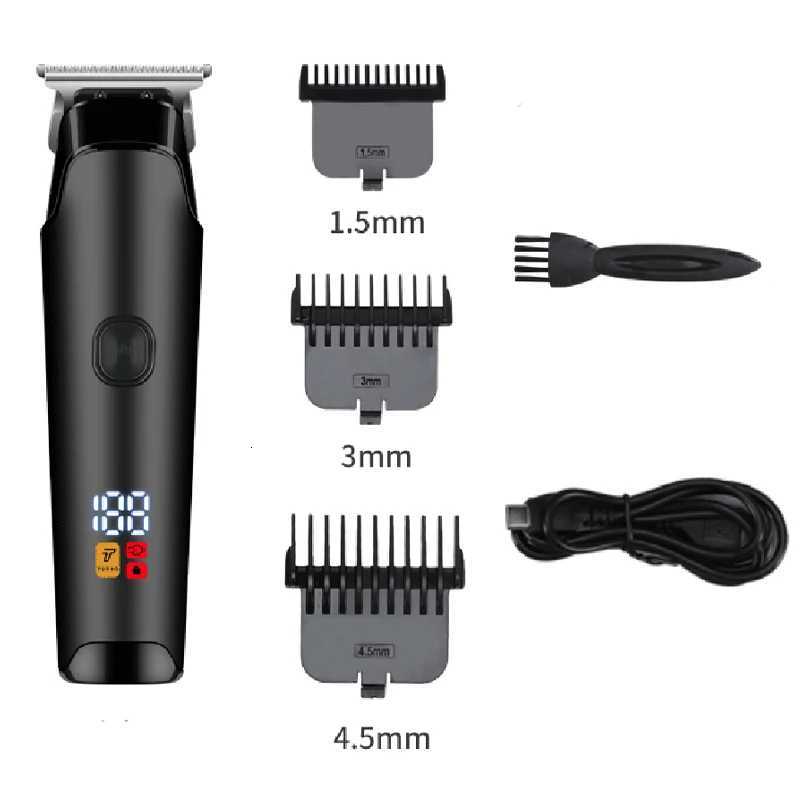 Electric Hair Clipper Professional Cordless Usb Rechargeable Hair Clippers With Light electric hair clipperT251120