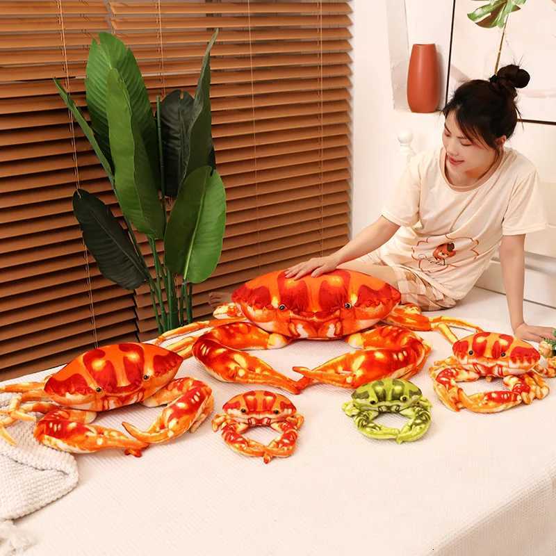 Simulation Crab Plush Toy Soft Cartoon Creative Crab Stuffed Animal Doll Home Decoration Toys Sofa Pillow Boys Birthday GiftW251120 - view 5