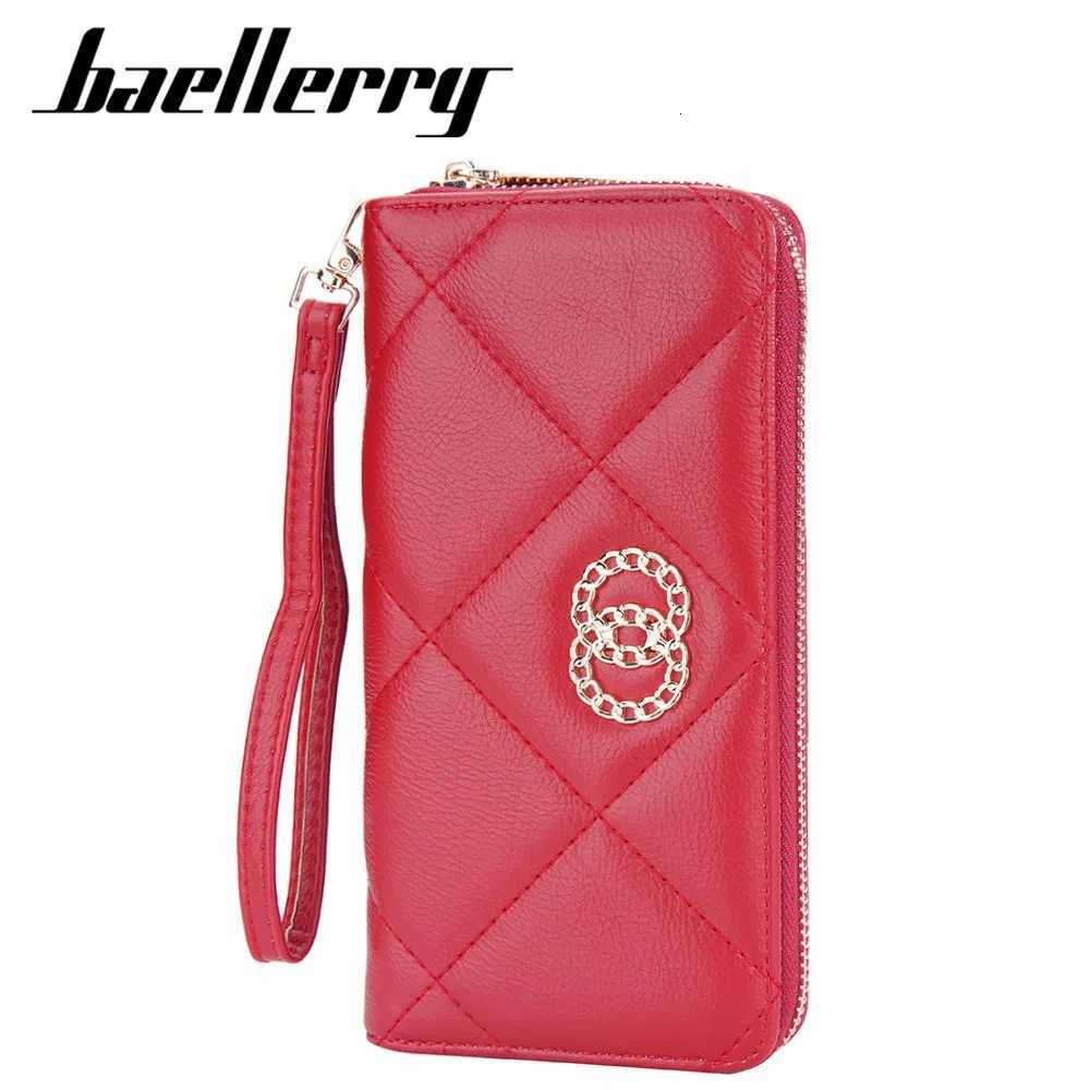 Baellerry Convertible Accordion Wallet Women PU Leather Zip Coin Purse with Detachable Wrist Strap - Large CapacityW251120