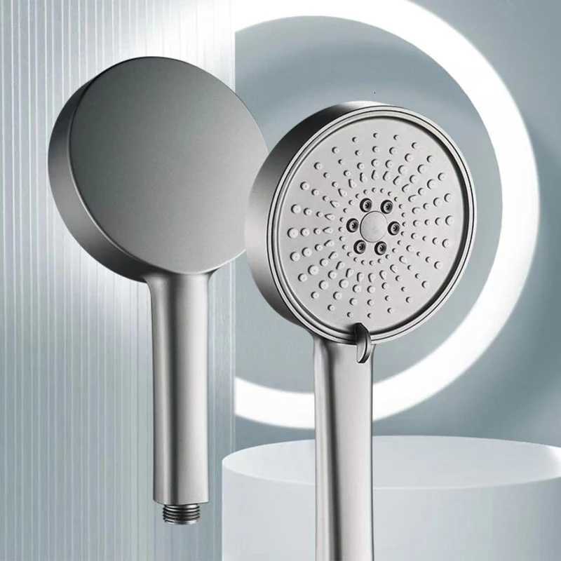 5 Modes Shower Head Showerhead Set Large Round High Pressure Portable Save Rain Artichoke Bathroom Faucet Accessories Set ToiletM251120