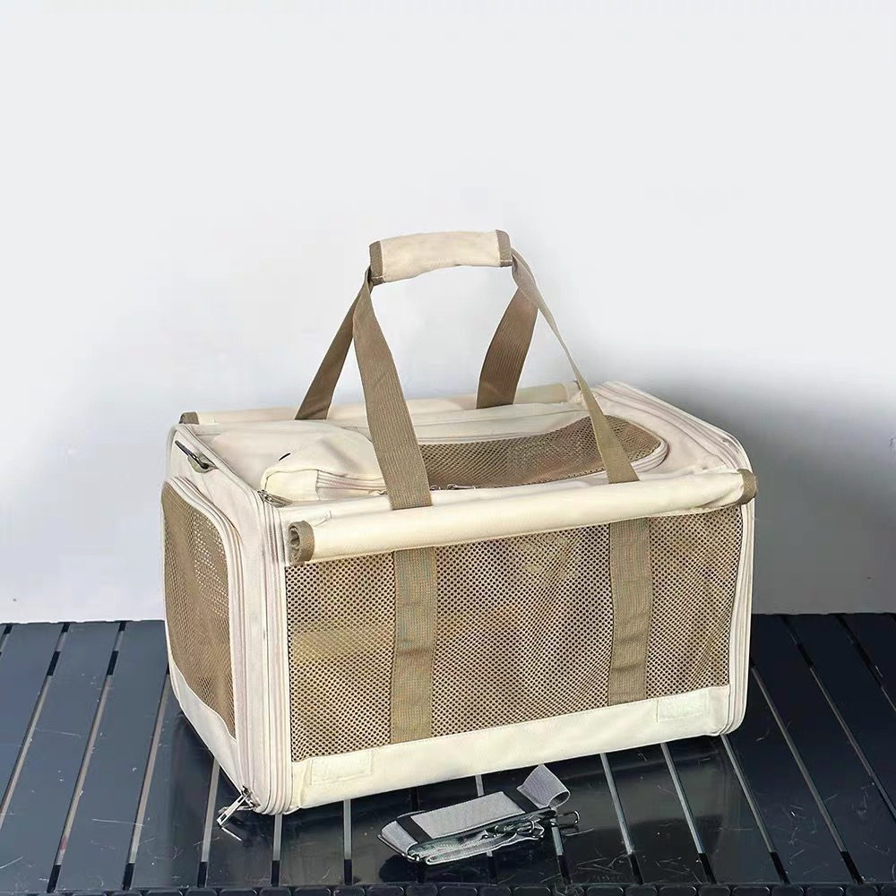 Portable Cat Carrier Bag: Breathable Canvas Pet Travel Bag for Spring and Summer Outings Free shipping