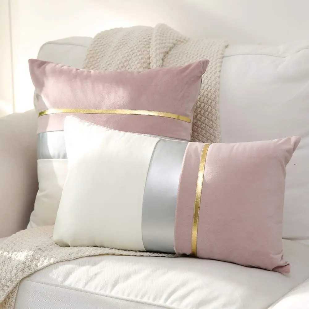 Pillow Case Luxury Velvet Cushion Cover Patchwork Design Case Home Decor Sofa s 45x45cm 30x50cm C251120