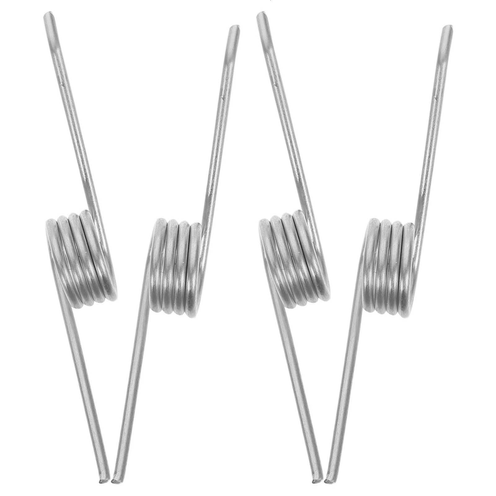 4 pcs Trash Can Lid Torsional Spring Replacement For Waste Bin Repair Metal Spring Easy Install Home Trash Can Accessory C251120