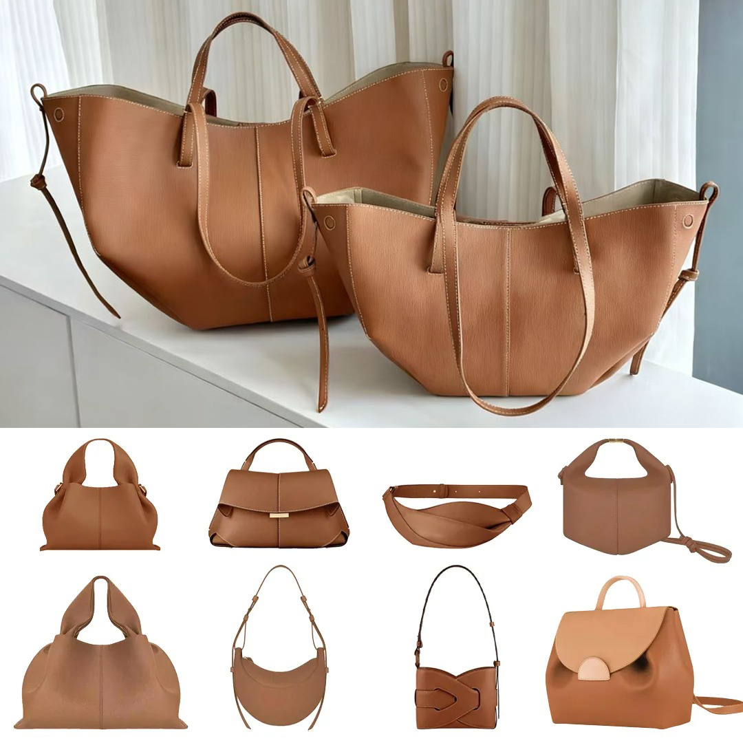 High quality Designer Bag Tote Bag Luxury Smooth Leather Shoulder Bag Black Underarm Bag Fashion Women Cross Body Bag Mini Purse Textured Leather Hobo Bucket Bag 5a