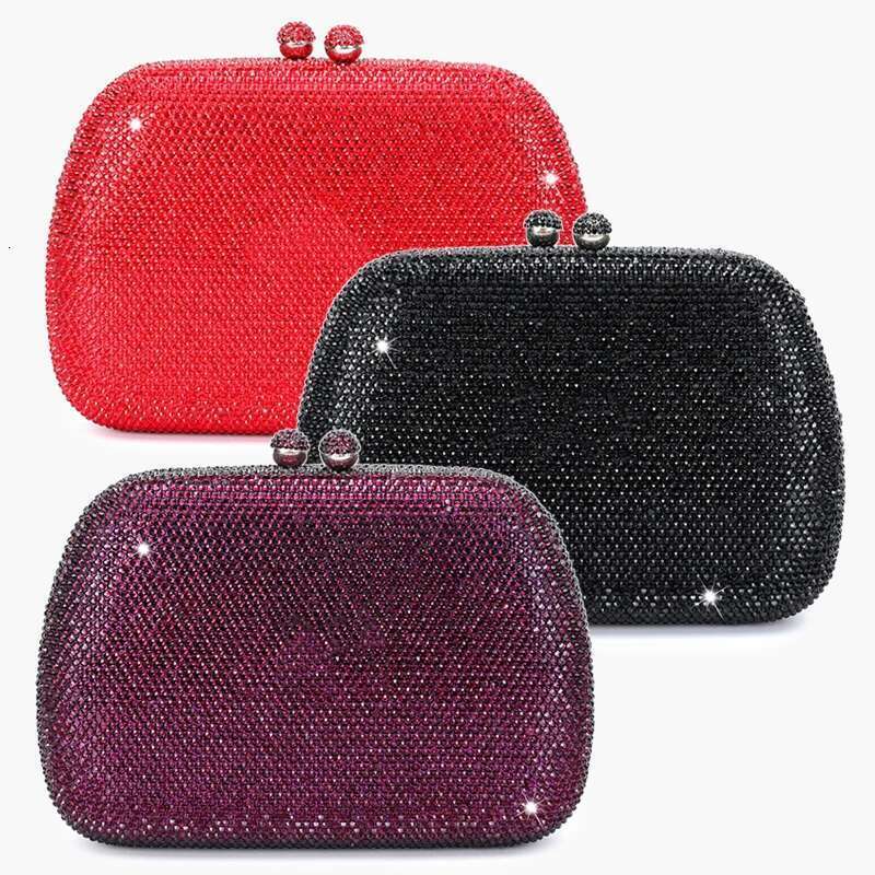 Diamond bag Italy's latest design elegant ladies wedding party dinner gift Crystal gold evening clutch bag designer bag women bag